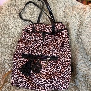 Betsey Johnson Cheetah Print Backpack
